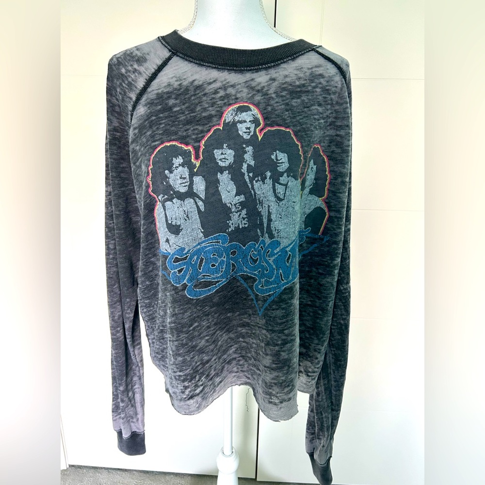 NWT Recycled Karma Aerosmith top